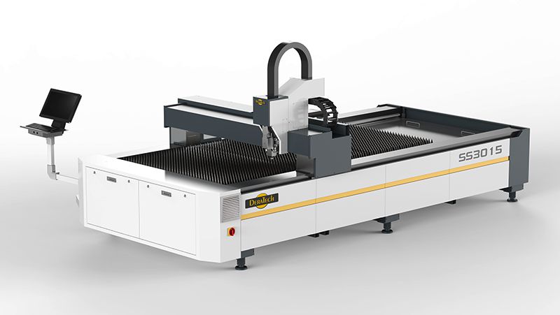 Máy Cắt Laser Fiber Cắt Tấm CNC Loại Bàn Đơn